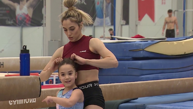 Milli sporcu “Anne” Avrupa Artistik Jimnastik Şampiyonası'nda 2'nci oldu